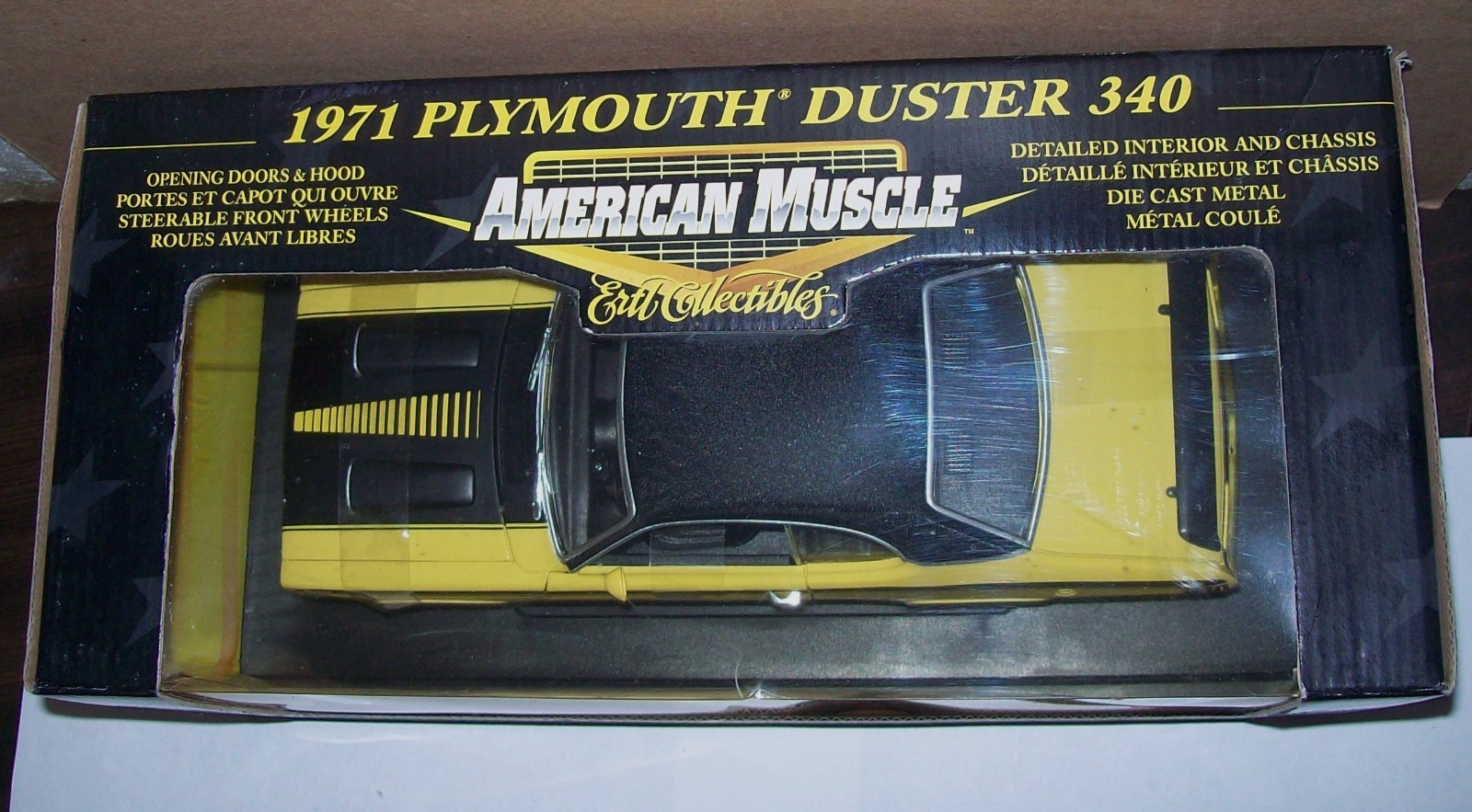 1:18 1971 Plymouth Duster 340 – YELLOW Limited Edition by American Muscle