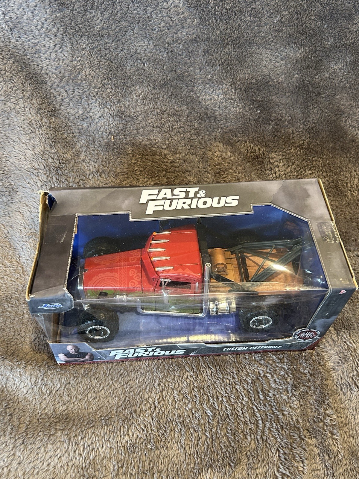 JADA 1/24 CUSTOM PETERBILT TOW TRUCK FAST AND FURIOUS HOT ROD RACER Damaged Box