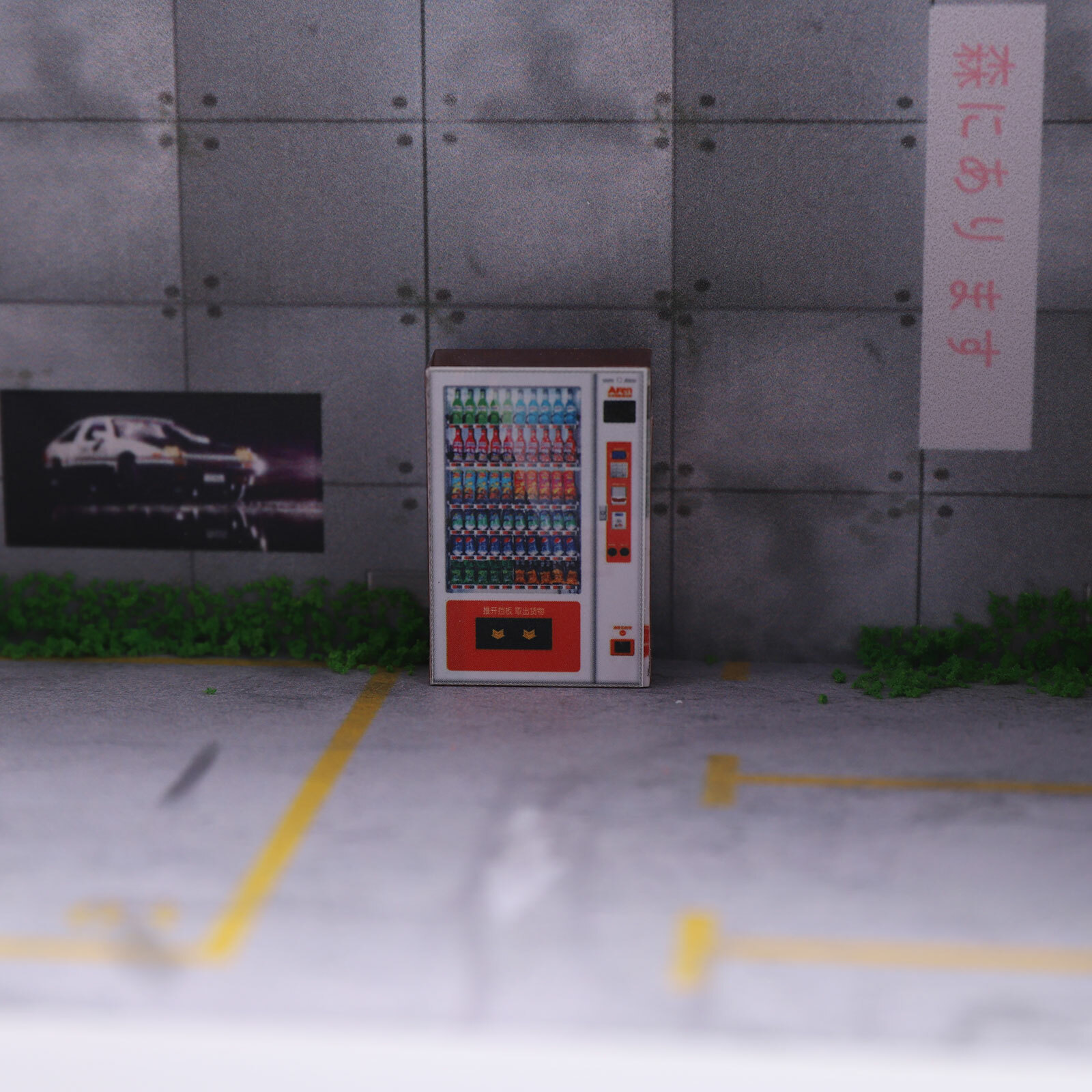 1:64 3-Layer Diecast Car Model Display Cabinet Parking Lot Case With LED Light