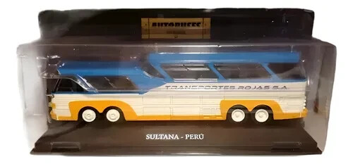 Sultana Peru Transportes Rojas Bus Rare Diecast Scale 1:72 With Stand