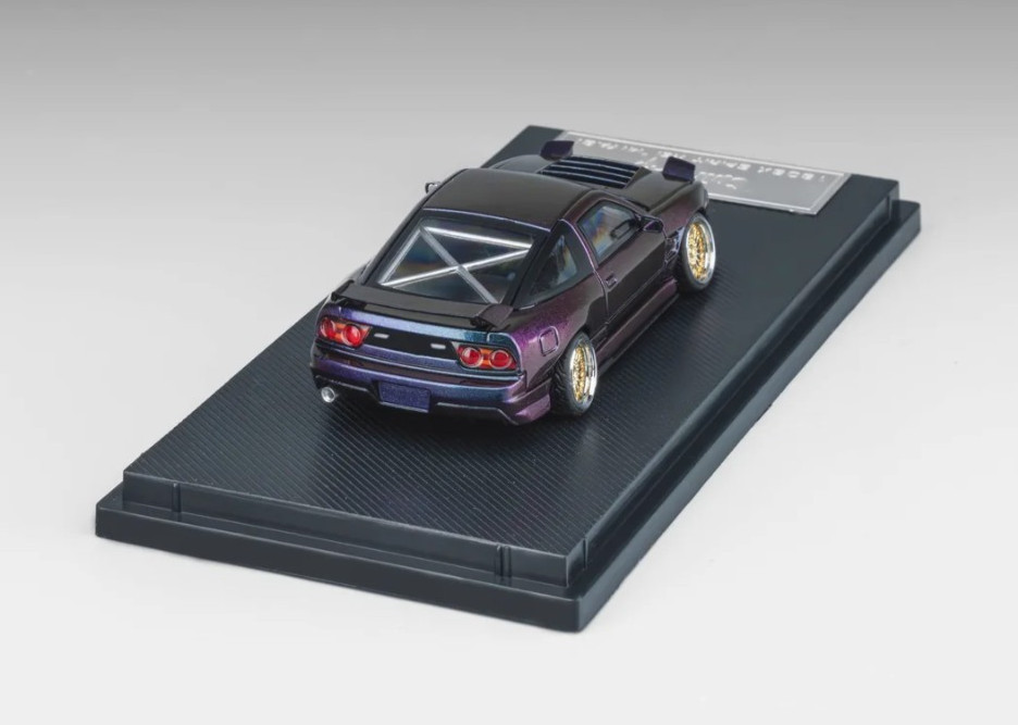 1/64 Metal NISSAN 180SX w/ Pop Up/Interior/Engine Model Car -IRIDESCENCE-