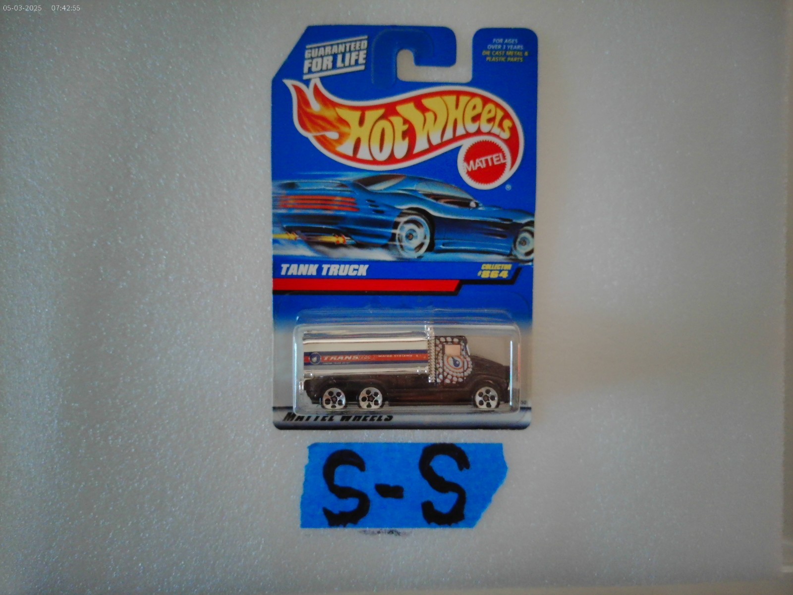 HOT WHEELS TANK TRUCK TRANSPORT BLACK CHROME # 864 HW 1:64