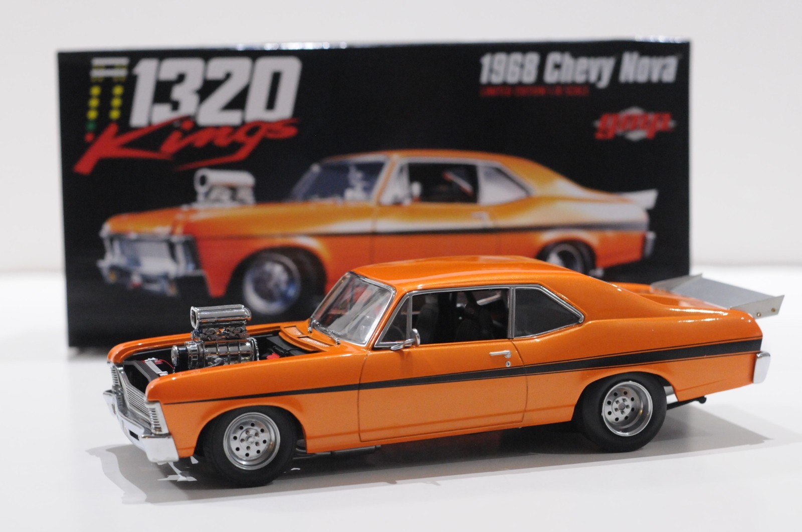 GMP 1968 CHEVY NOVA 1320 KINGS ORANGE SCALE 1:18 LIMITED 1 OF 600