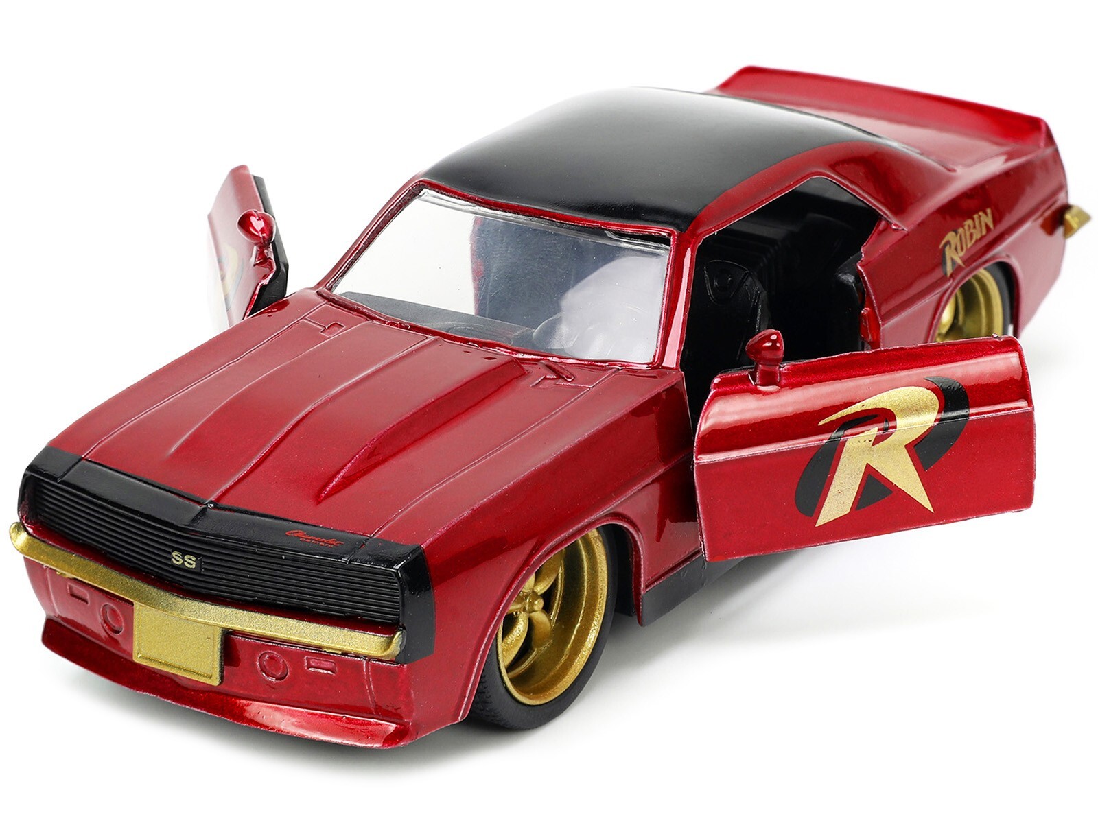 1969 CHEVROLET CAMARO DARK RED & ROBIN FIGURE “BATMAN” 1/32 DIECAST JADA 33088