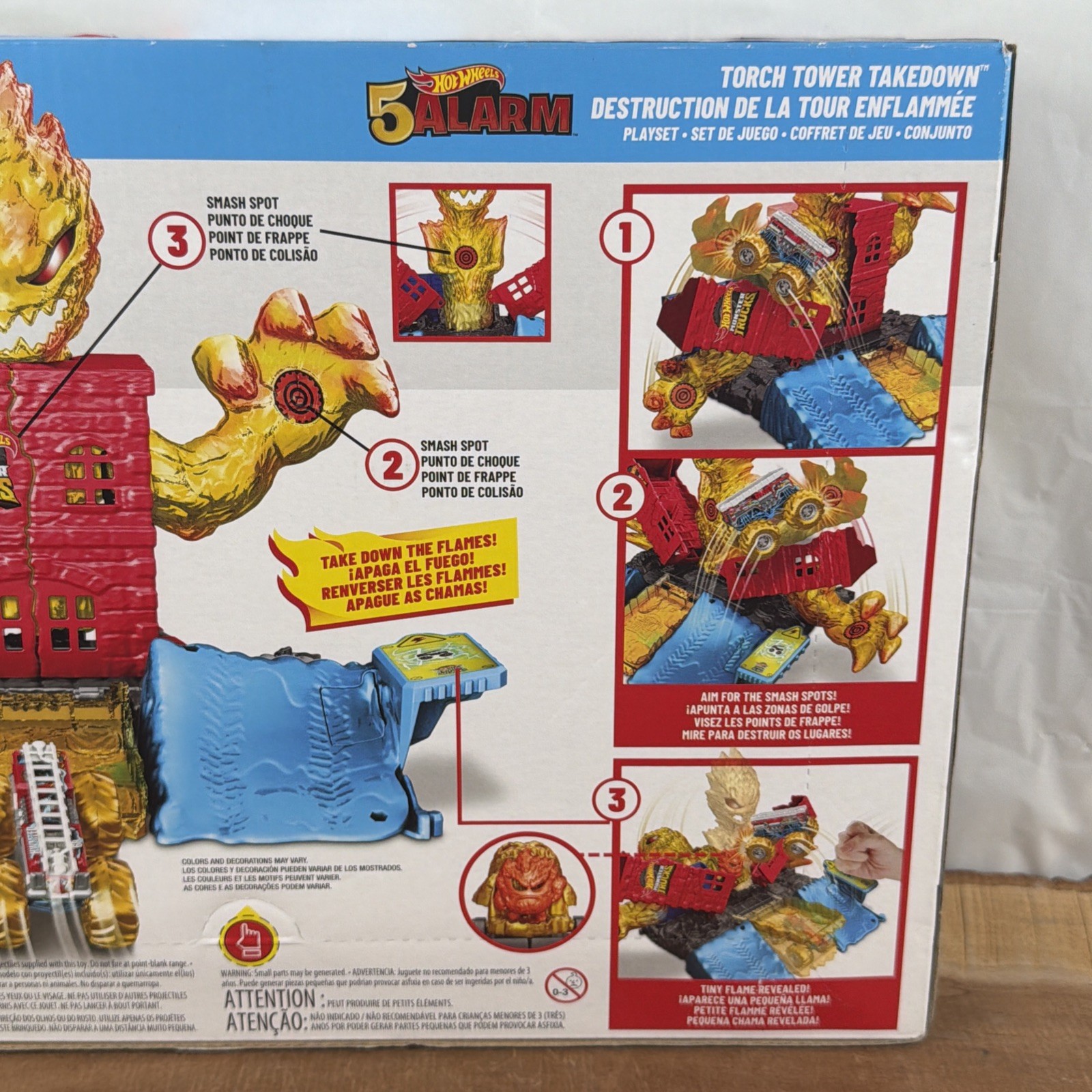 Hot Wheels Power Smashers 5 Alarm HW 5-Alarm Torch Tower Takedown