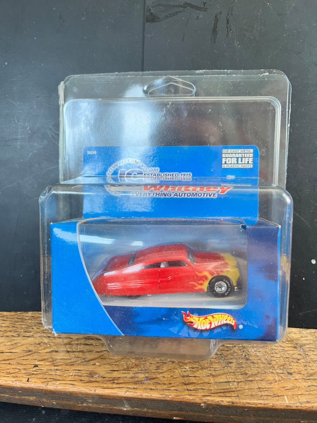 Hot Wheels Red JC Whitney 1:64 Mercury Hot Rod Flames 56249