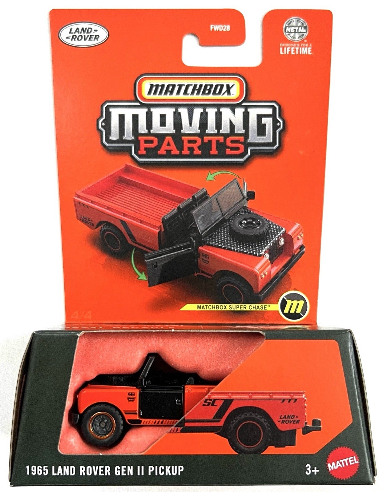 MATCHBOX SUPER CHASE 1965 LAND ROVER GEN II PICKUP MOVING PARTS 2025