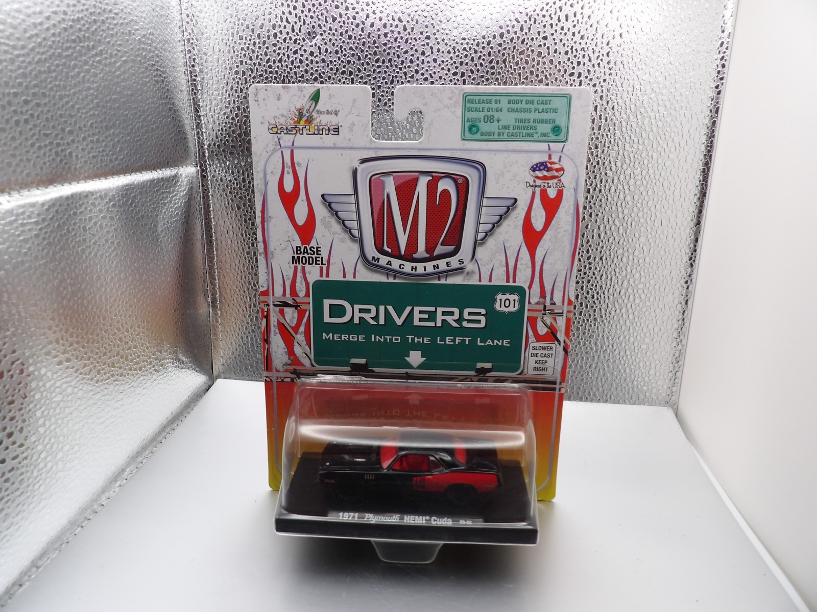 1971 PLYMOUTH HEMI ‘CUDA 2009 CASTLINE M2 MACHINES AUTO-DRIVERS 1:64
