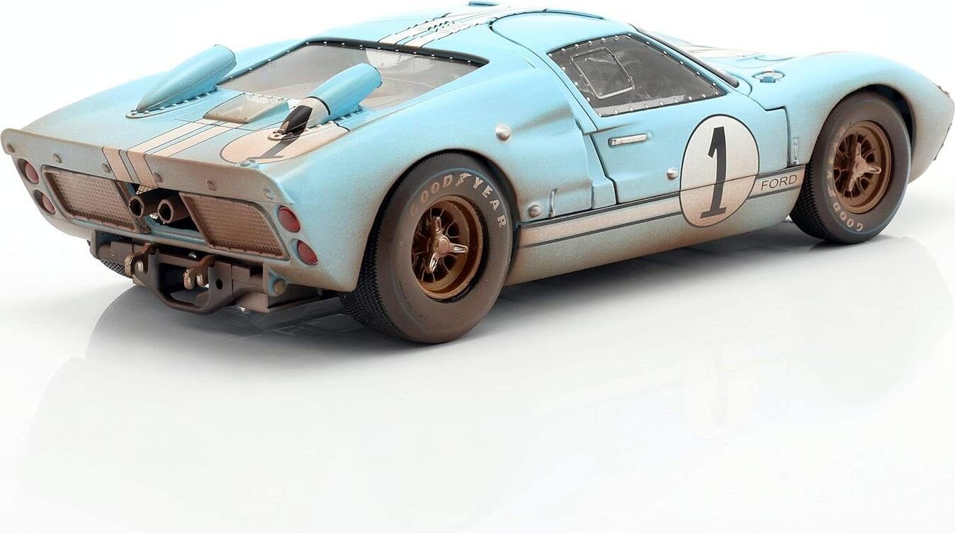 1966 Ford GT40 Mk II Ken Miles End of Race in 1:18 Scale by Shelby Collectibles