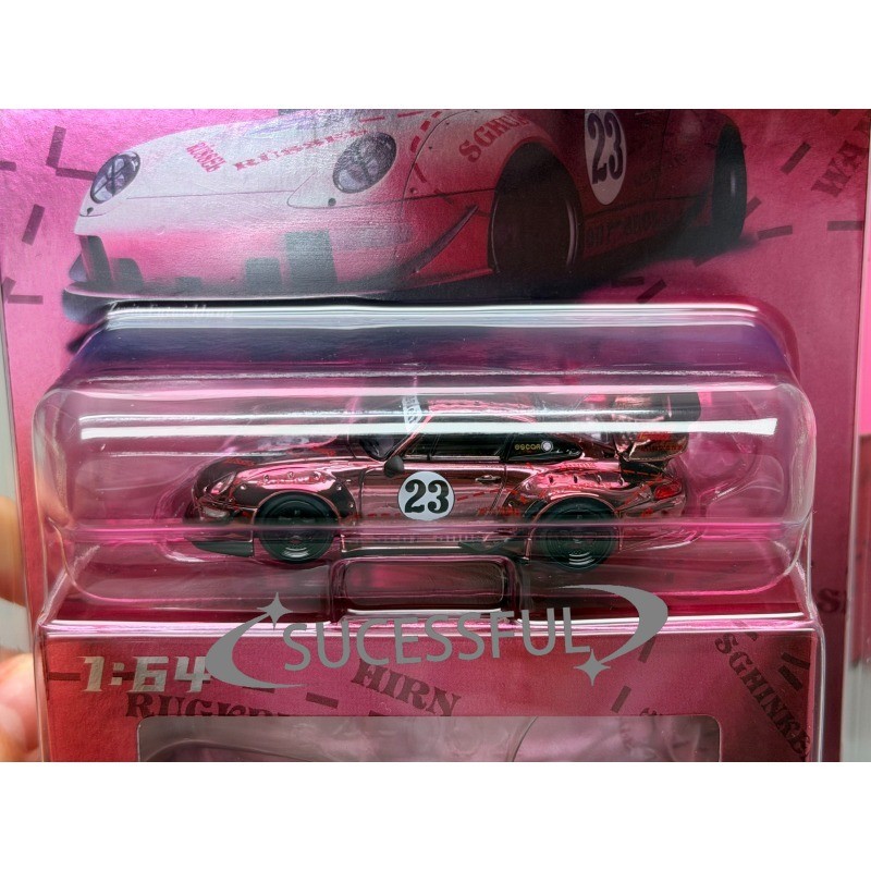 1:64 RWB 993 HEC Beijing Expo Electroplated Secret Chase Diecast Model