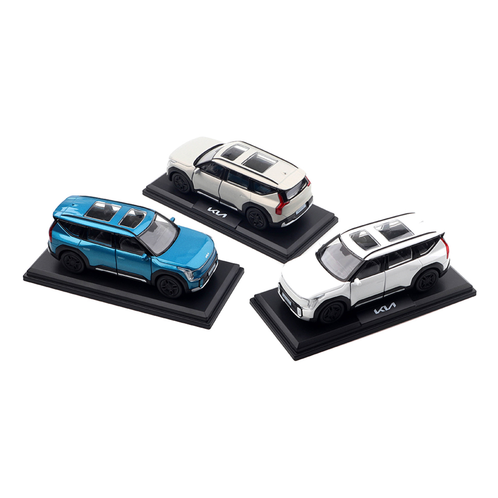 [3 Colors *] KIA Motor Car * EV9 * Mini Diecast 1:38 Scale Miniature Toy