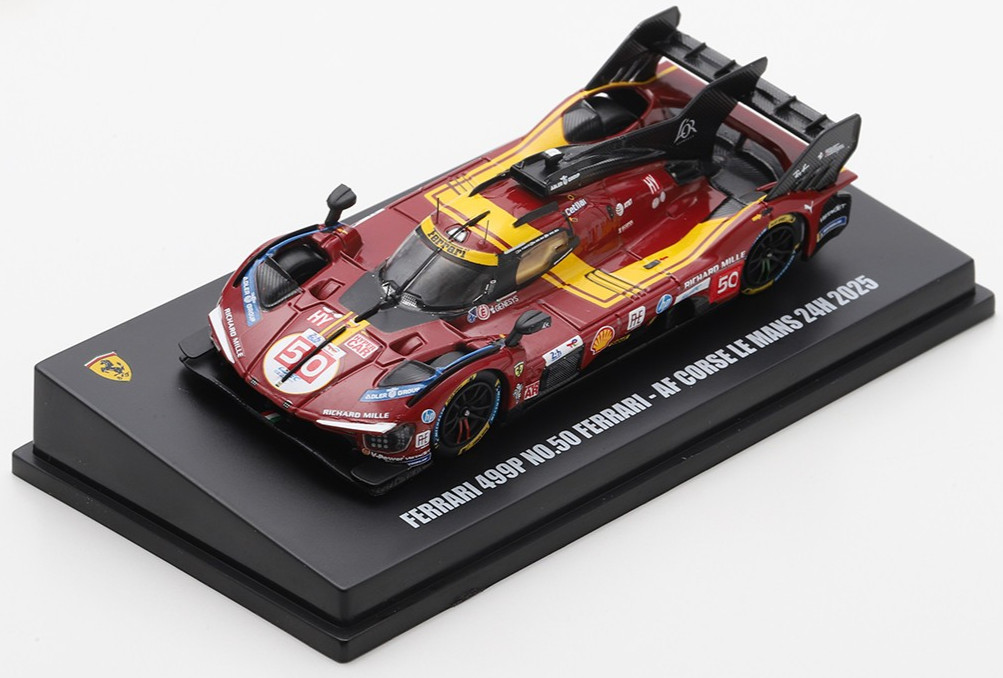 LookSmart Ferrari 499P #50 – AF Corse – 2025 24hrs Le Mans 1:64 Car LS64008LM