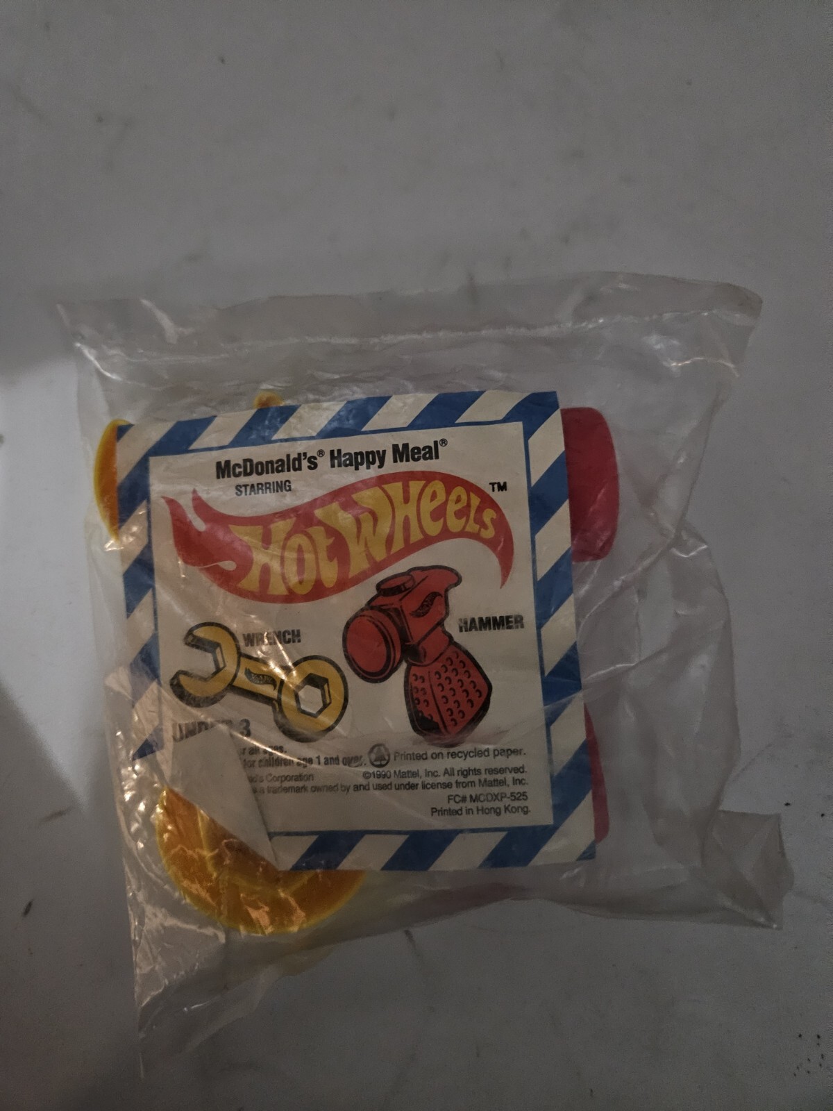 1990 McDonald’s Happy Meal Toy Mattel HOT WHEELS Toy wrench & Hammer NEW