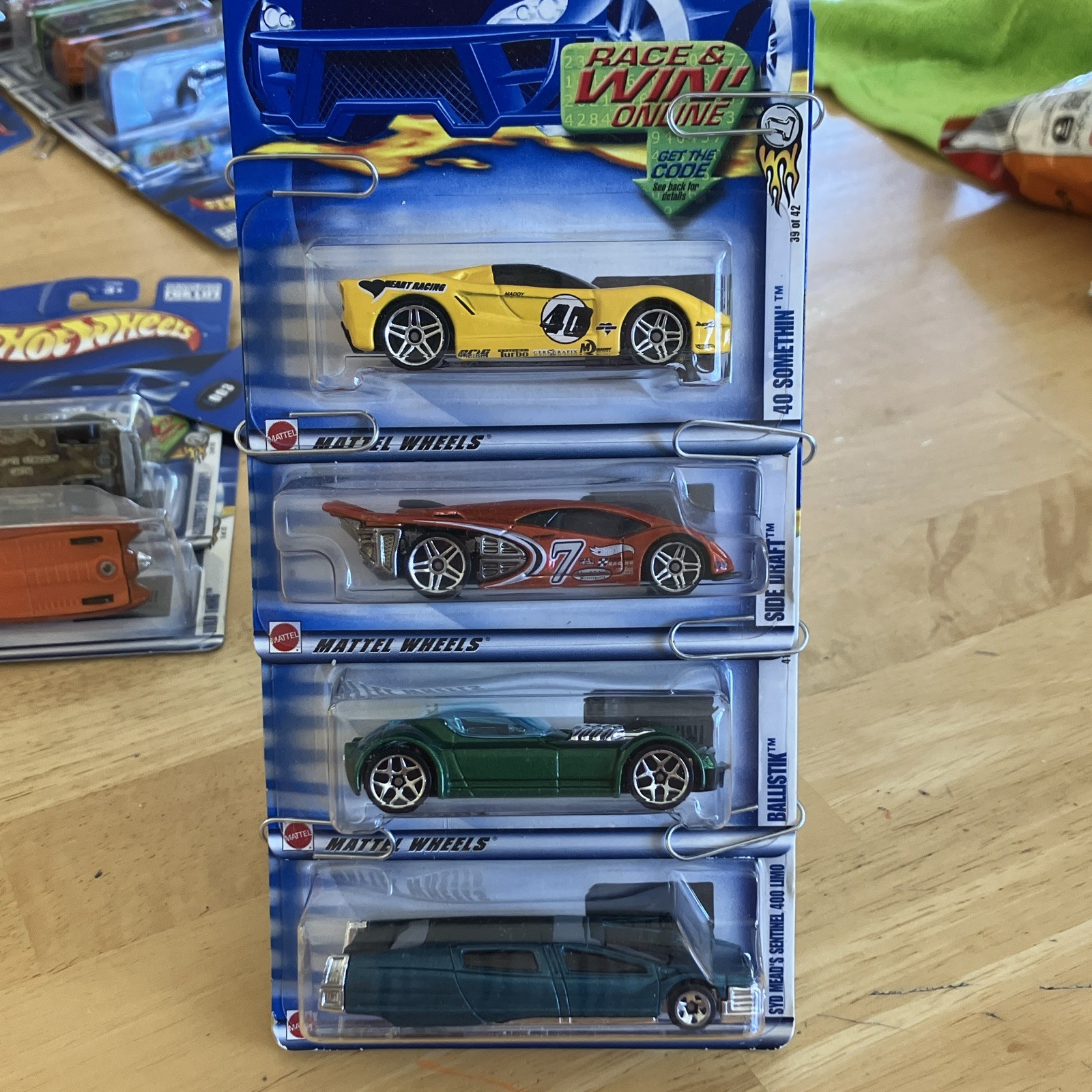 Hot Wheels 4-Car Multi-Pack 1:64 Yellow Diecast Cars Age 3-4 Years Carded
