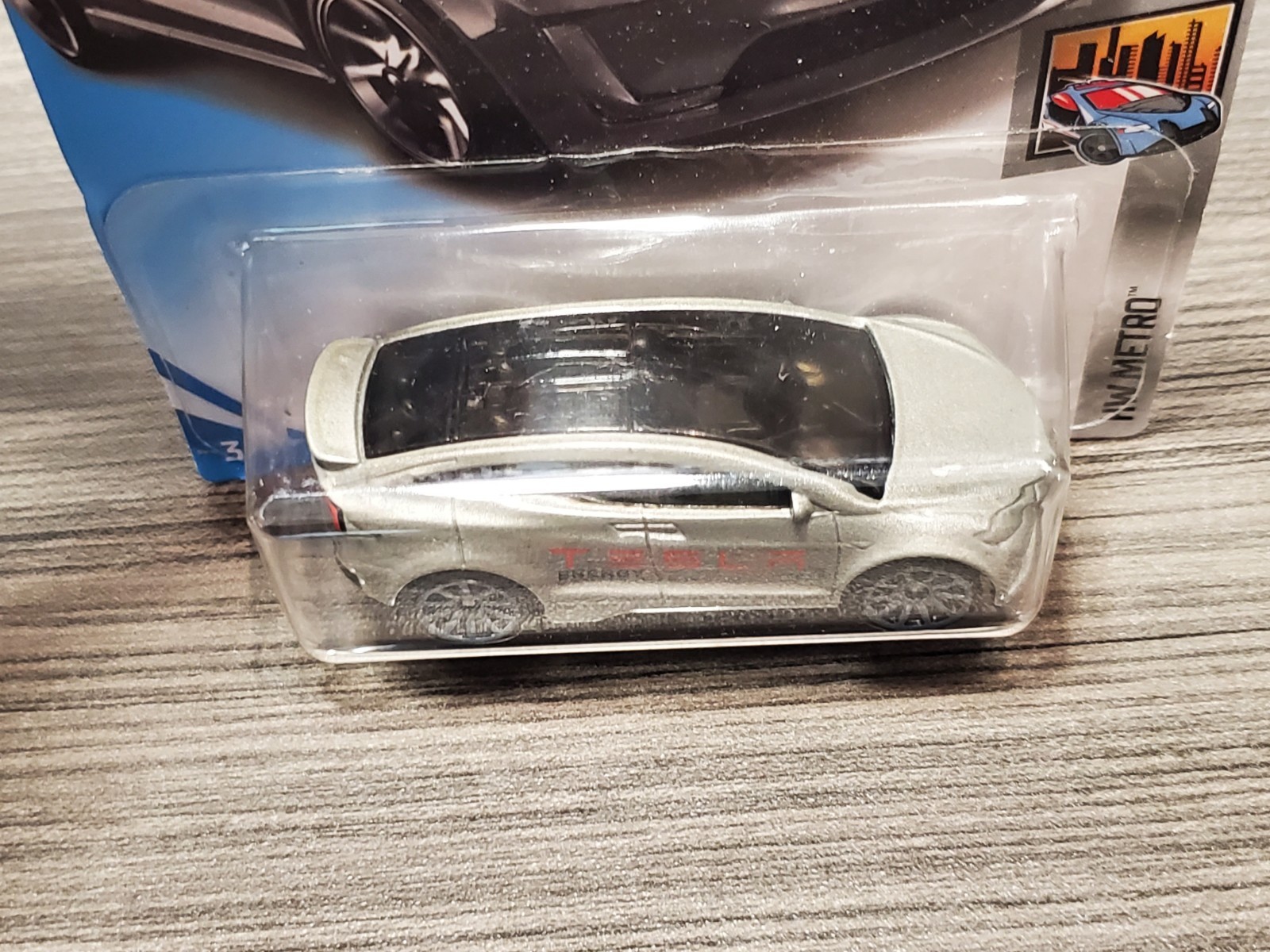 2017 Hot Wheels HW Metro Tesla Model X Silver G10SP #247 1:64 Diecast NIP