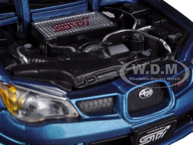 SUBARU IMPREZA WRX STI BLUE 1/24 DIECAST MODEL CAR BY MOTORMAX 73330