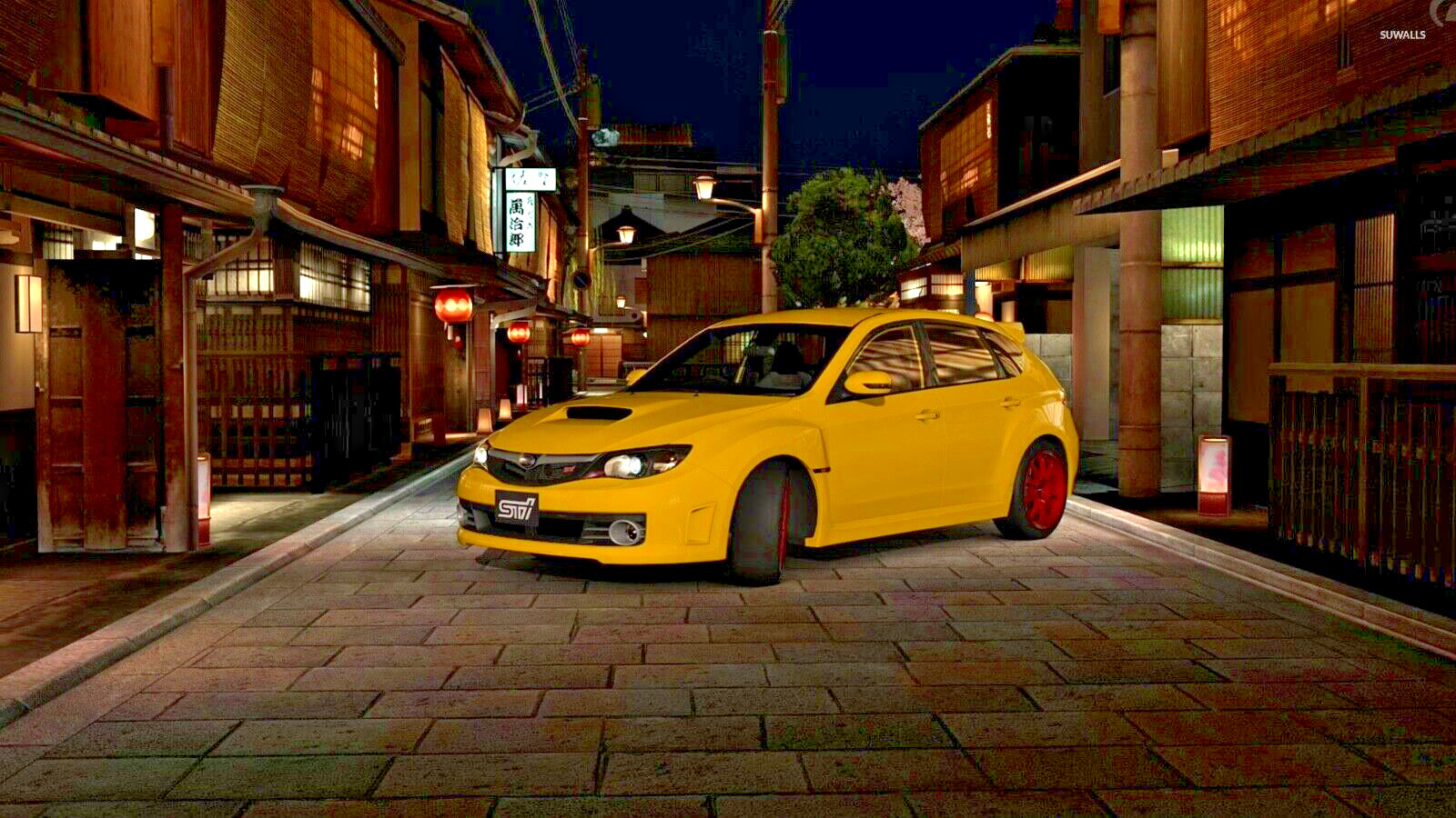 1:46 Denver Die Cast-Menards 2011-2015 Subaru Impreza WRX Yellow – 4 Door Sedan