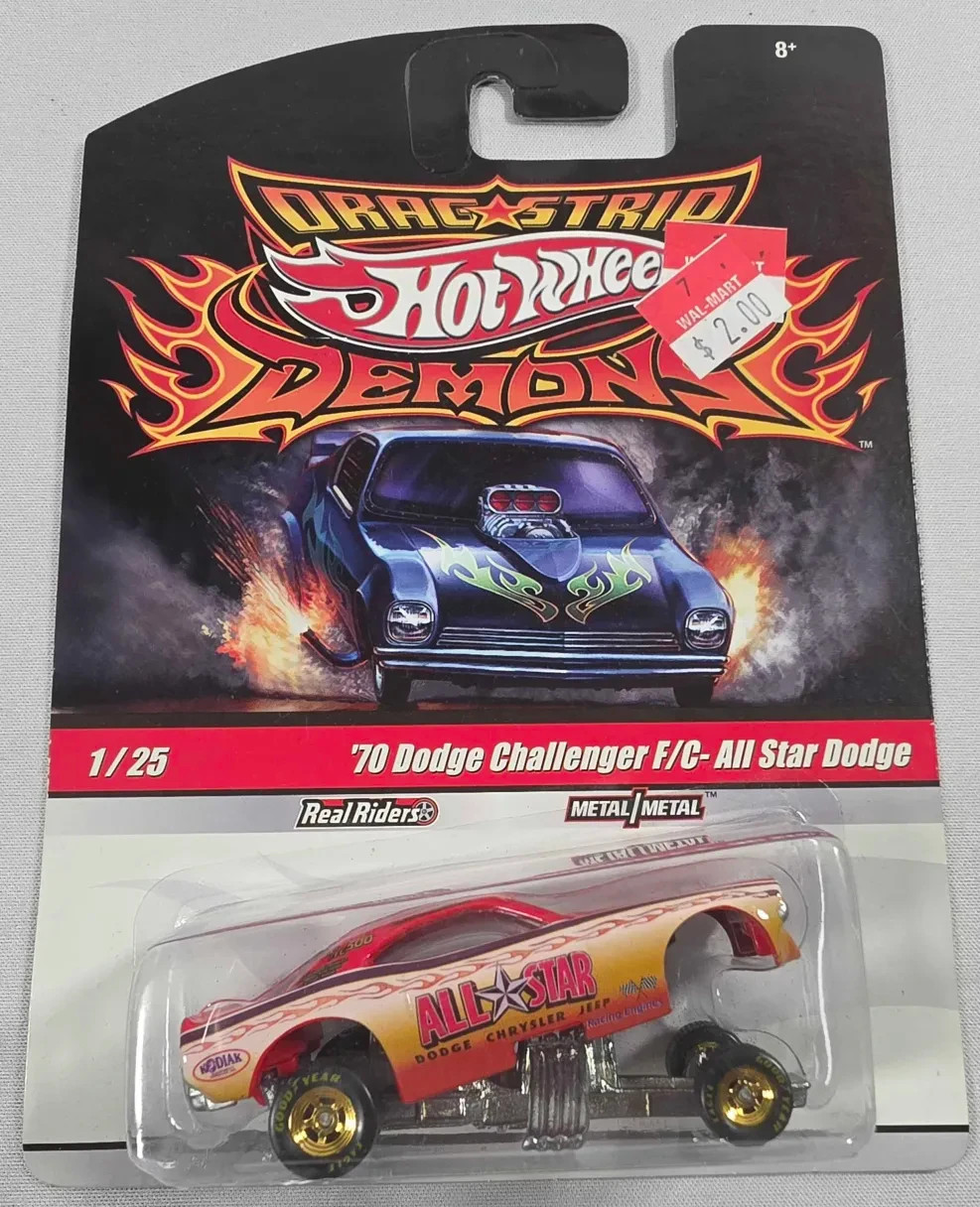 2009 Hot Wheels Drag Strip Demons ‘70 Dodge Challenger F/C All Star Dodge 1/25