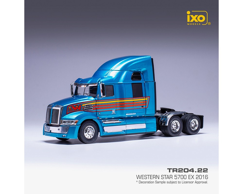 IXO Models 2016 Western Star 5700 EX Blue 1/43