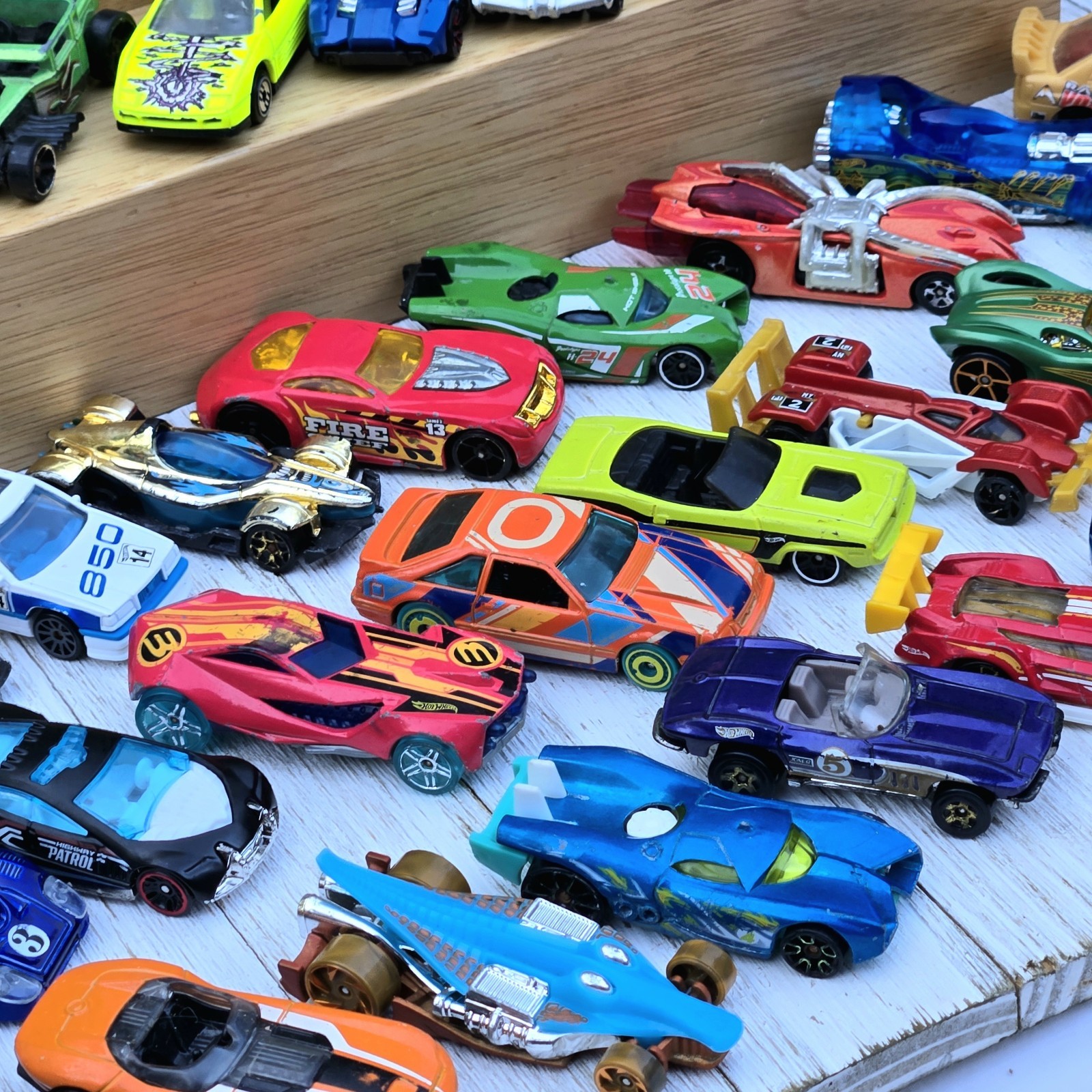 Hot Wheels Lot of 50 Loose Cars Trucks Race Cars Bulk Mixed Diecast Mattel VGC