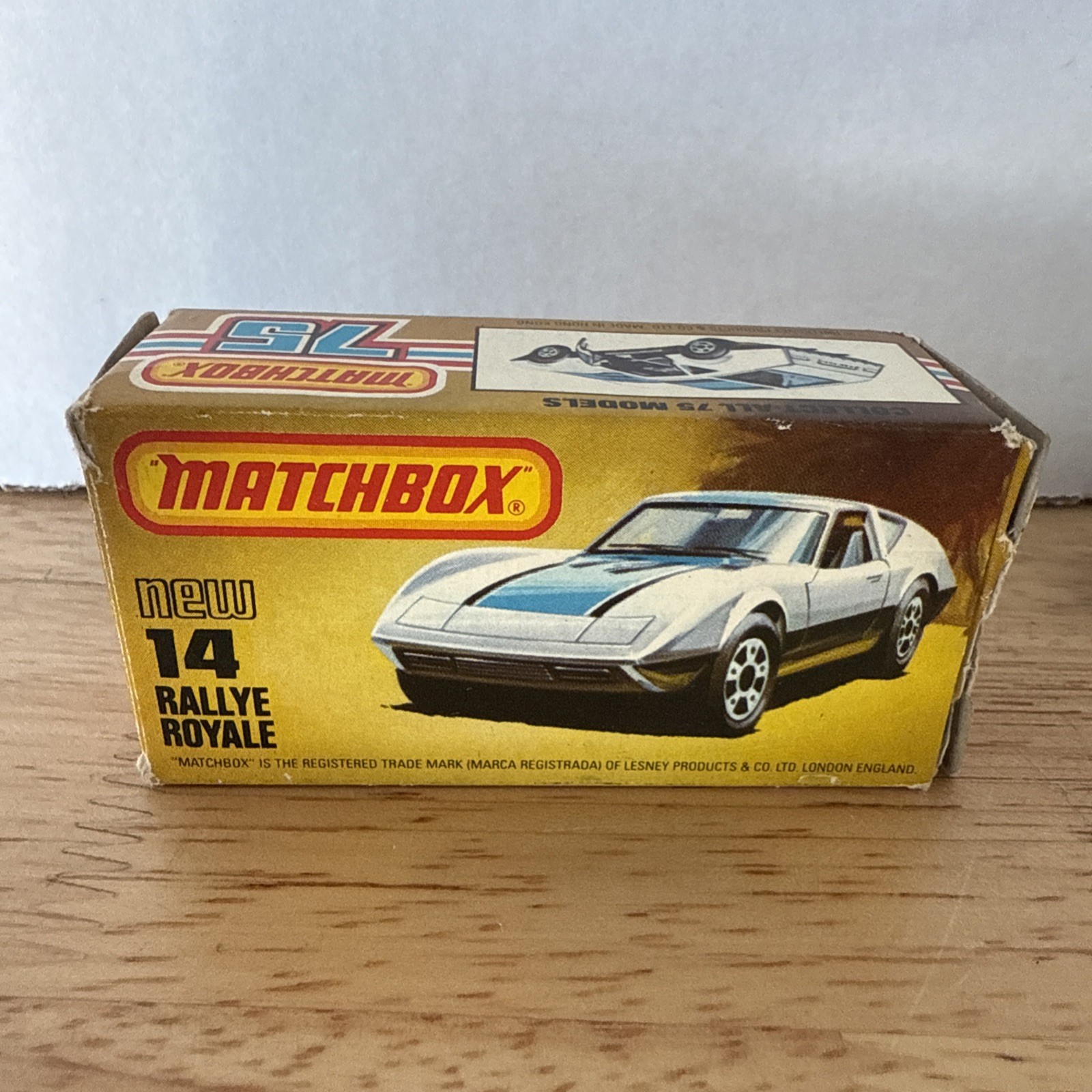 Matchbox Lesney Superfast MB14 Rallye Royale w/L Style Box