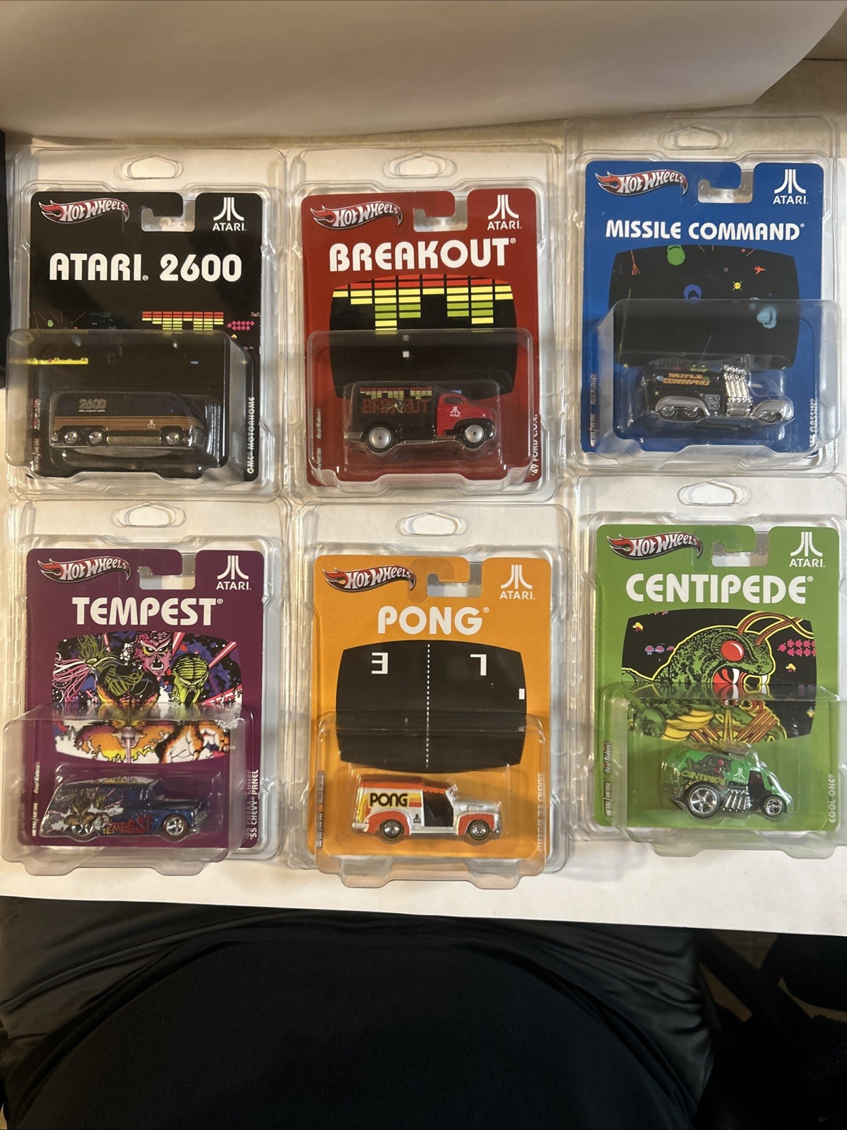 2012 Hot Wheels Pop Culture ATARI – Complete Set Of 6 In Protectos