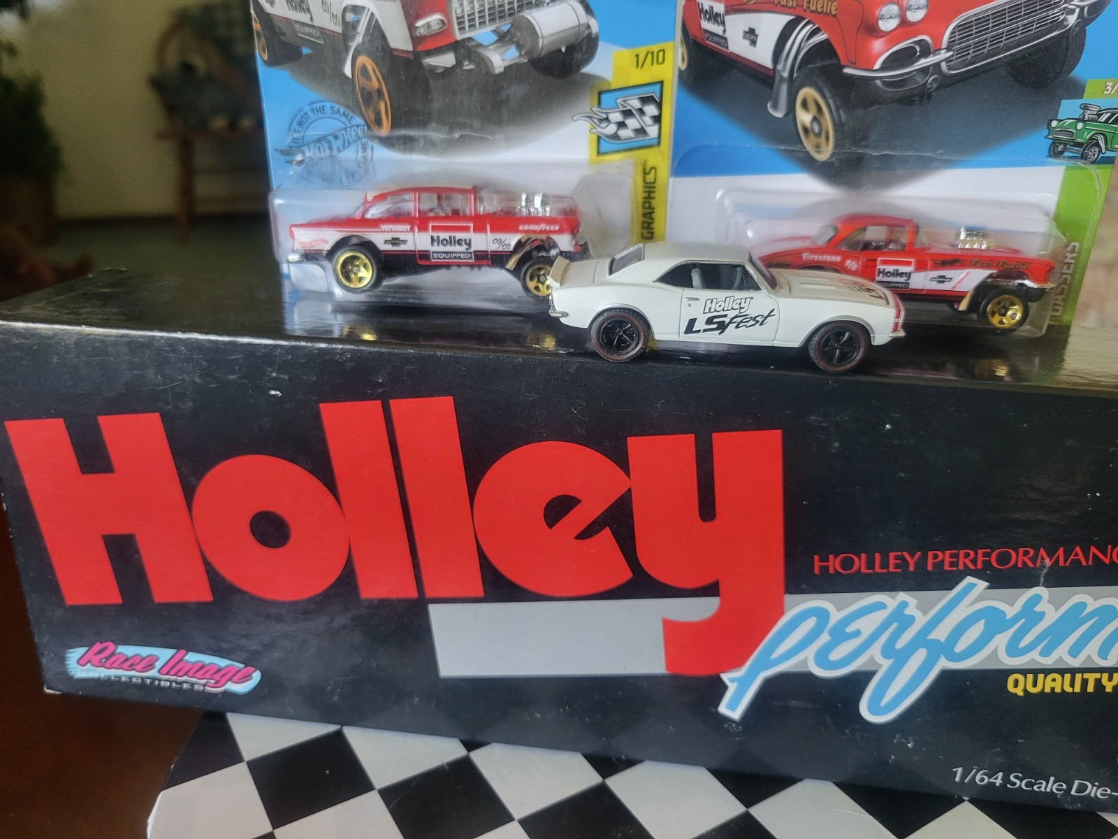 ERTL Customized 1993 Limited Edn 1/64 HOLLEY PERFORMANCE RACING Transporter MiB