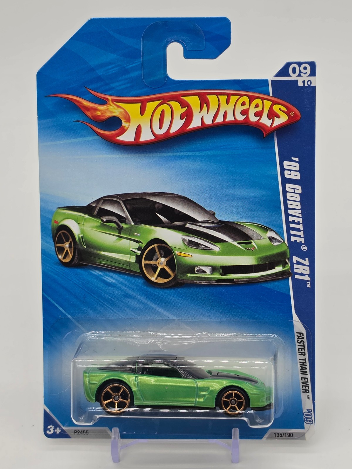 Hot Wheels – 2009 Faster Than Ever Series – ’09 Chevy Corvette ZR1 – Green