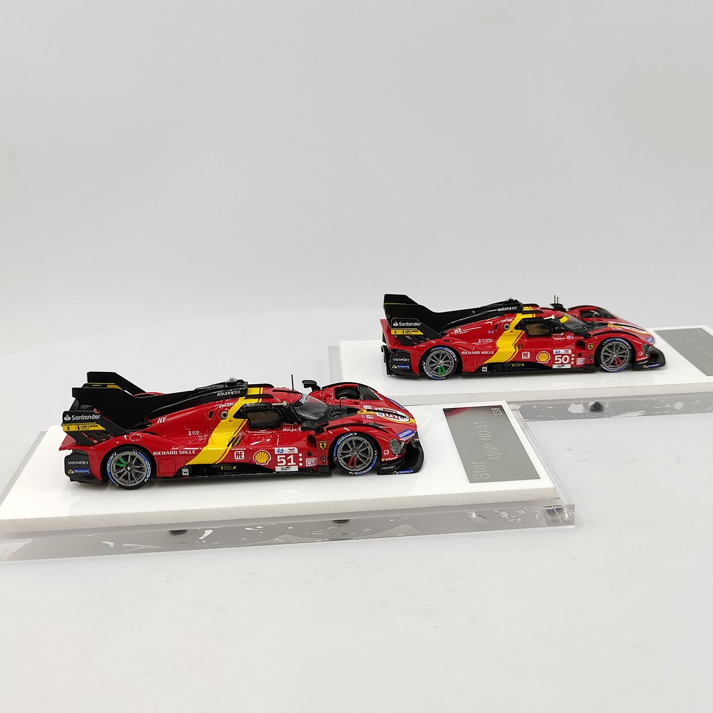 1: 64 Scale Ferrari STAR 499P Red # 50 # 51 Le Mans Racing Resin Car Model