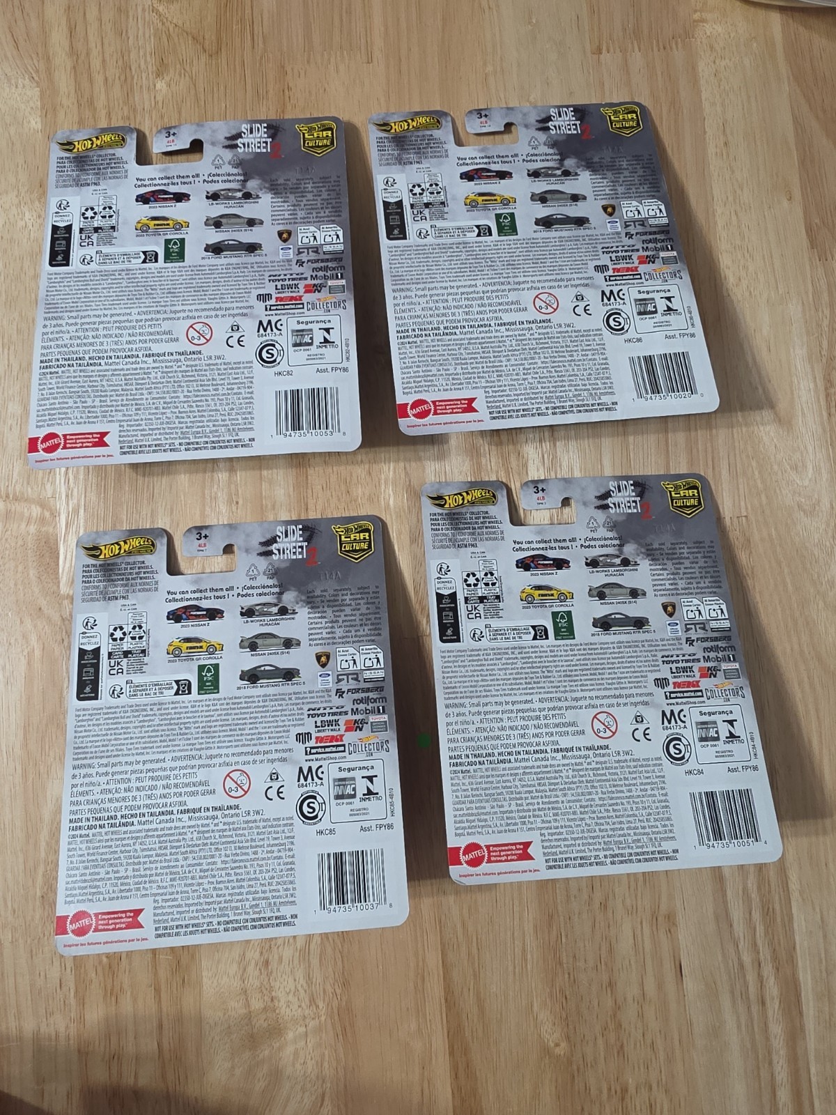 Hot Wheels Premium Car Culture Lot Of 4 See Description Mustang Ford Nissan Lamb