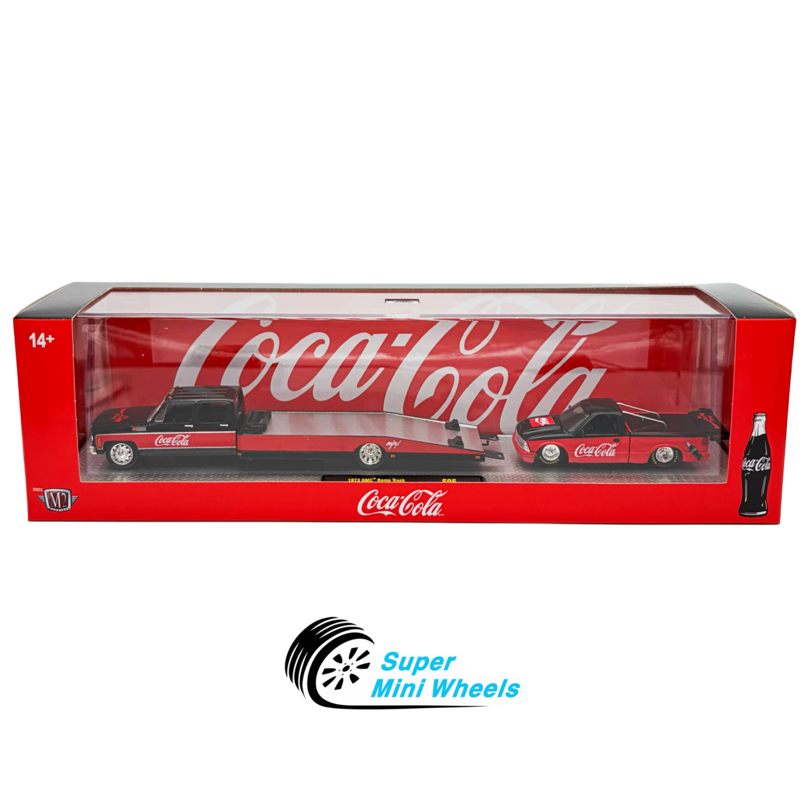 M2 Machines 1:64 Coca Cola 1973 GMC Ramp Truck & 1995 GMC Sonoma 15