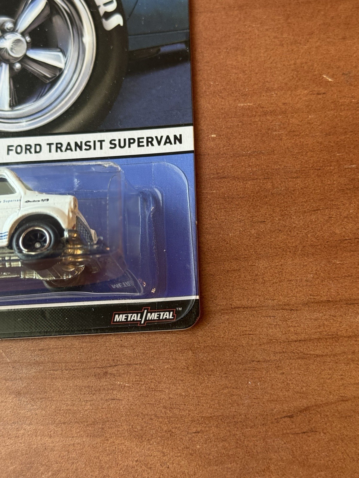 Hot Wheels Real Riders Ford Transit Supervan Van 1:64 Metal White/Blue 2014 7/18