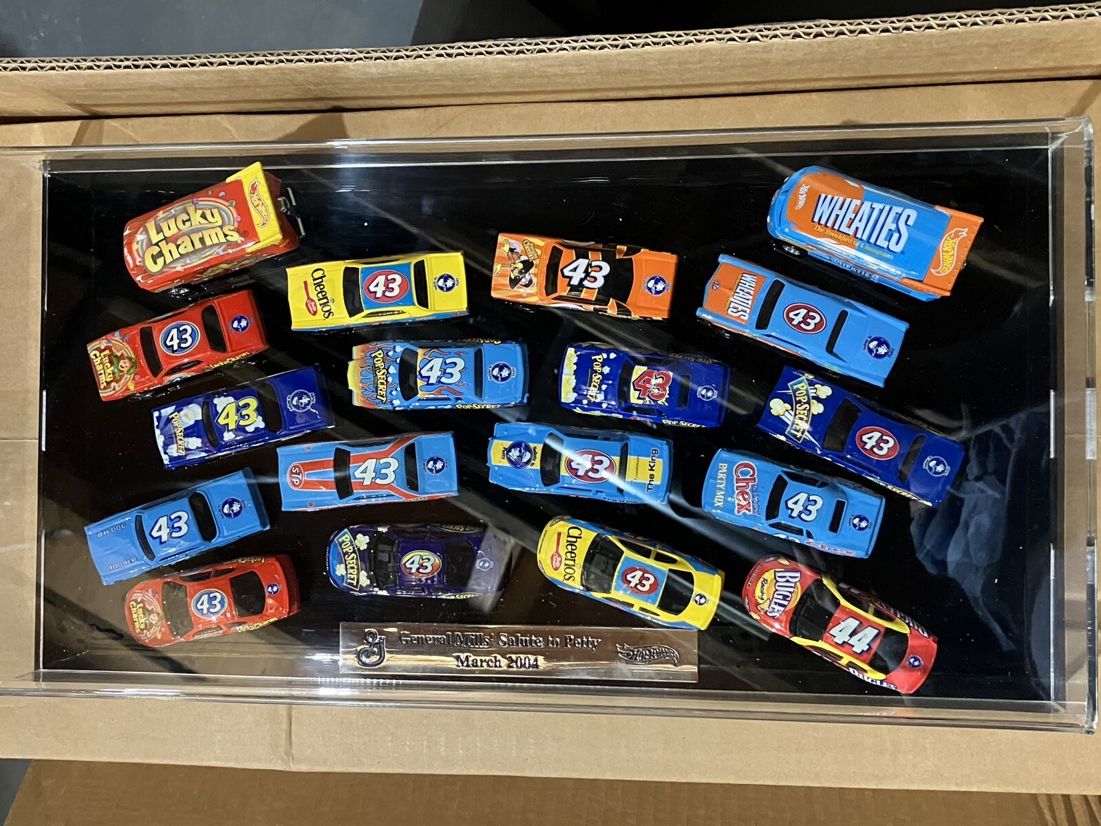 Richard Petty Hot Wheels Salute to Petty 18 Car Set March 2004