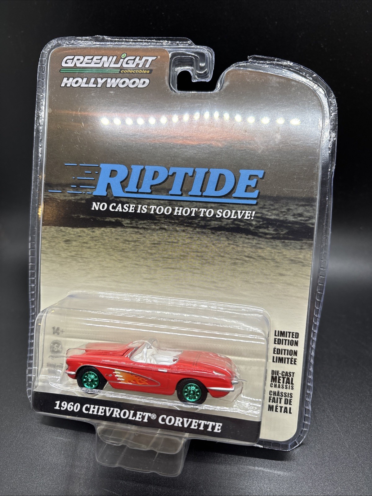 Greenlight Hollywood Riptide 1960 Cheverolet Corvette Green Machine Chase Car