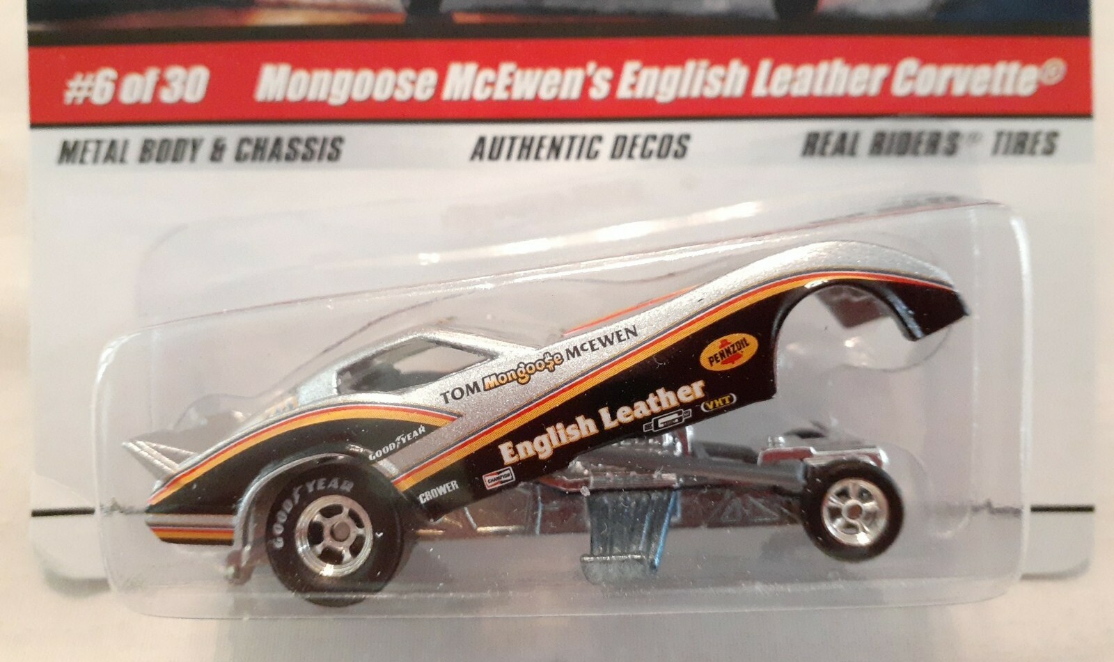 Hot Wheels Drag Strip Demons MONGOOSE McEwen’s English Leather Corvette