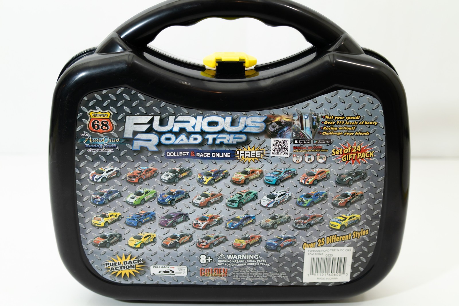 NEW Furious Road Trip, 24 Pullback Action Cars With Carrying Case #6