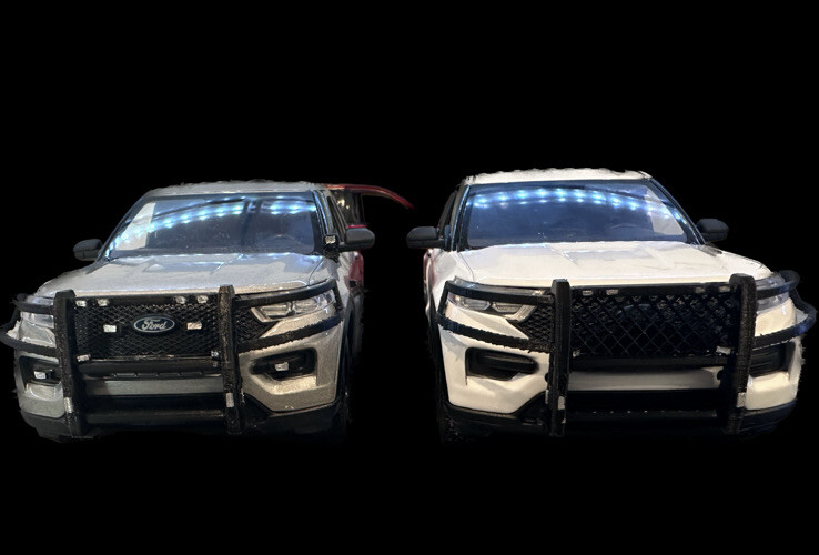 1/24 Motormax Explorer Wraparound Push Bar MESH LED Custom Police Fire Diorama