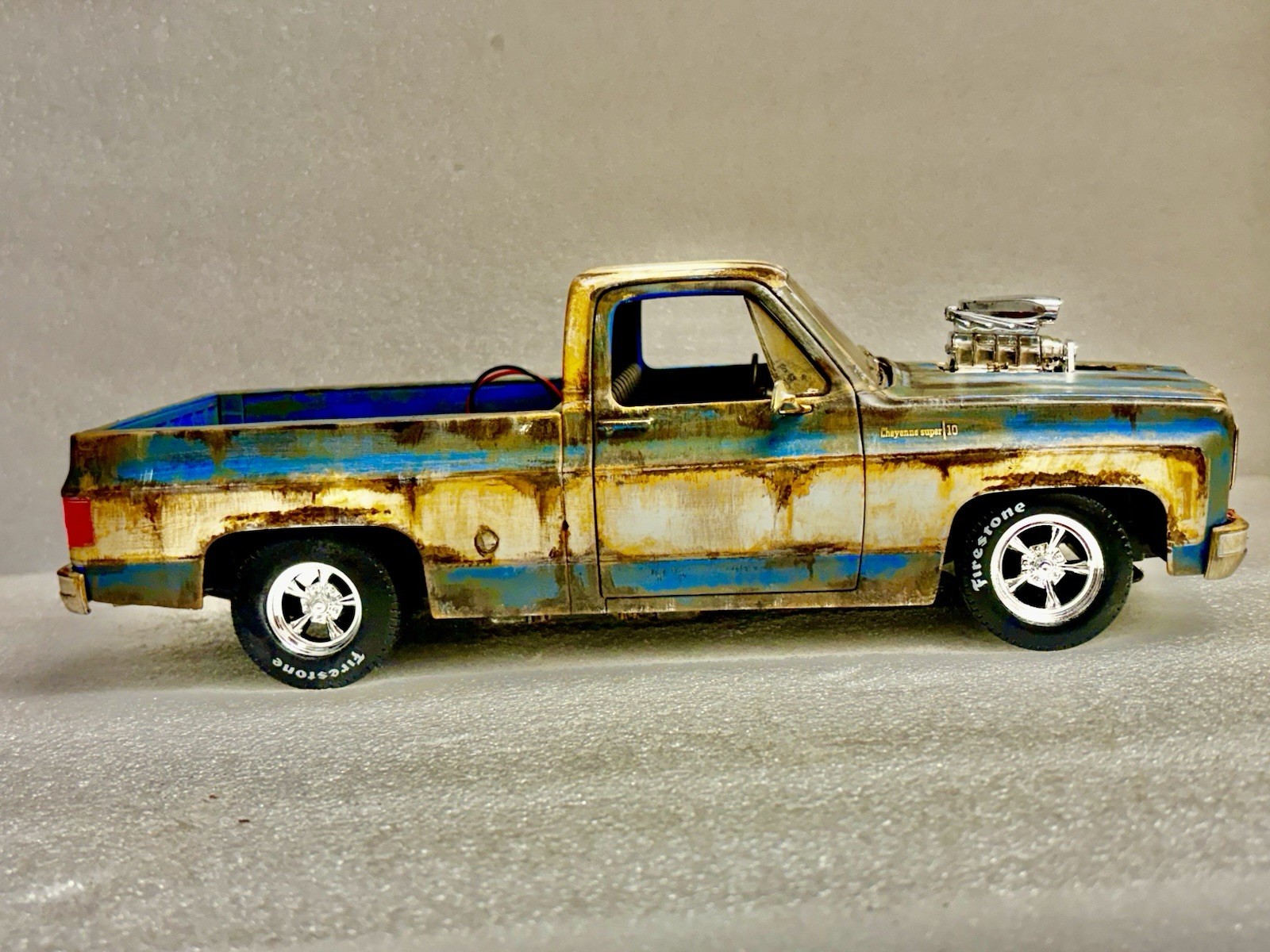 Weathered 1974 Chevrolet C-10 PRO Street Truck Cheyenne BARN FIND Abandoned Rust
