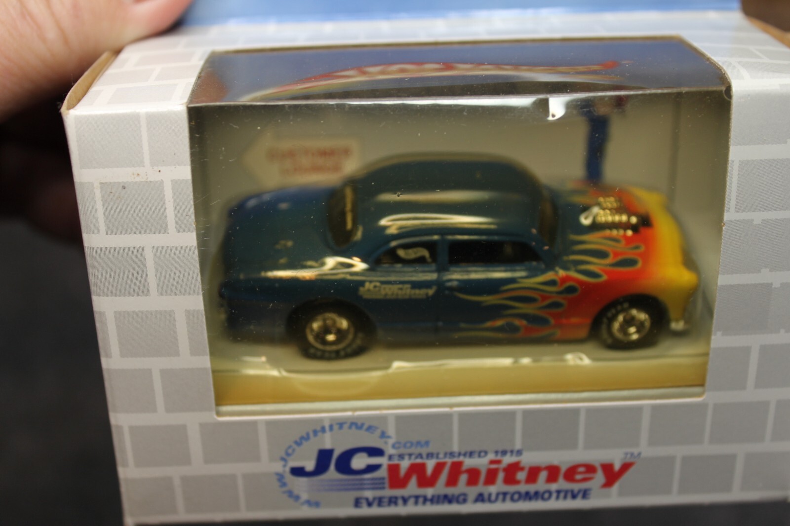 Hot Wheels JC Whitney PK&G Customs Blue Special Edition Hot Rod Car Sealed