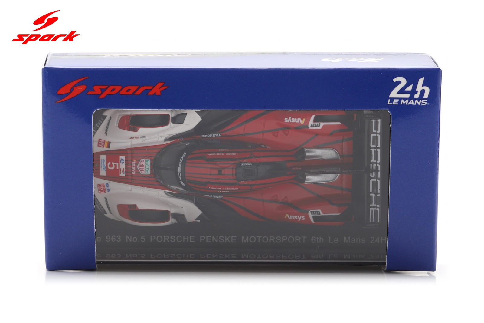Spark 64S063 1/64 Porsche 963 No.5 PENSKE MOTORSPORT 6th Le Mans 24H 2025