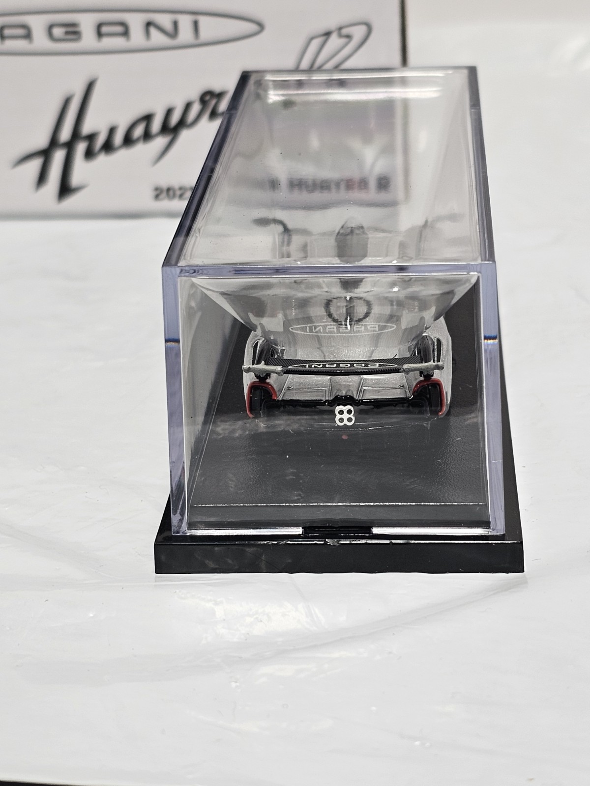 Hot Wheels Red Line Club Pagani Huayra R 1:64 Silver/Black Diecast 2021 w/ Case