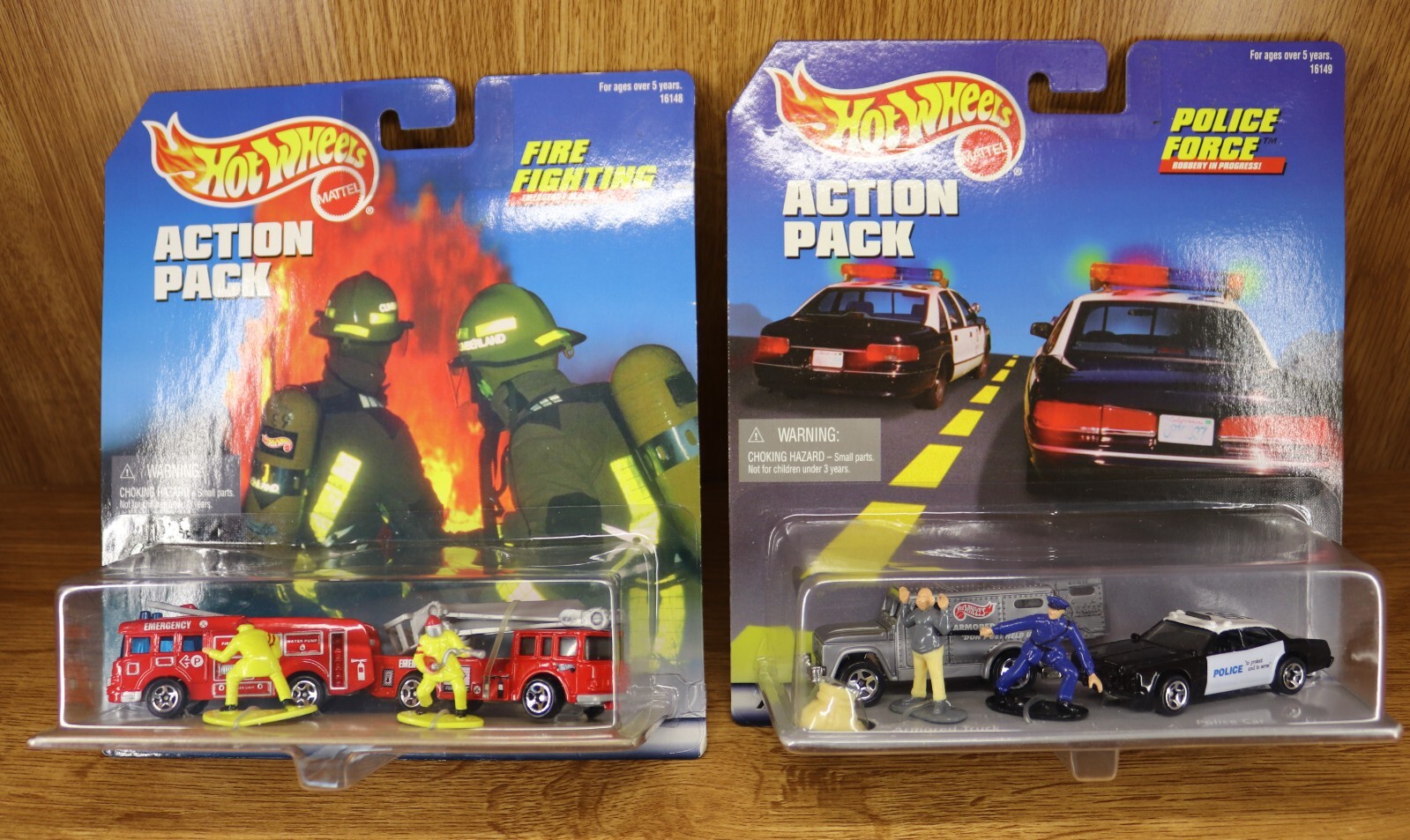 HOT WHEELS ACTION PACK POLICE FIRE RESCUE New in box