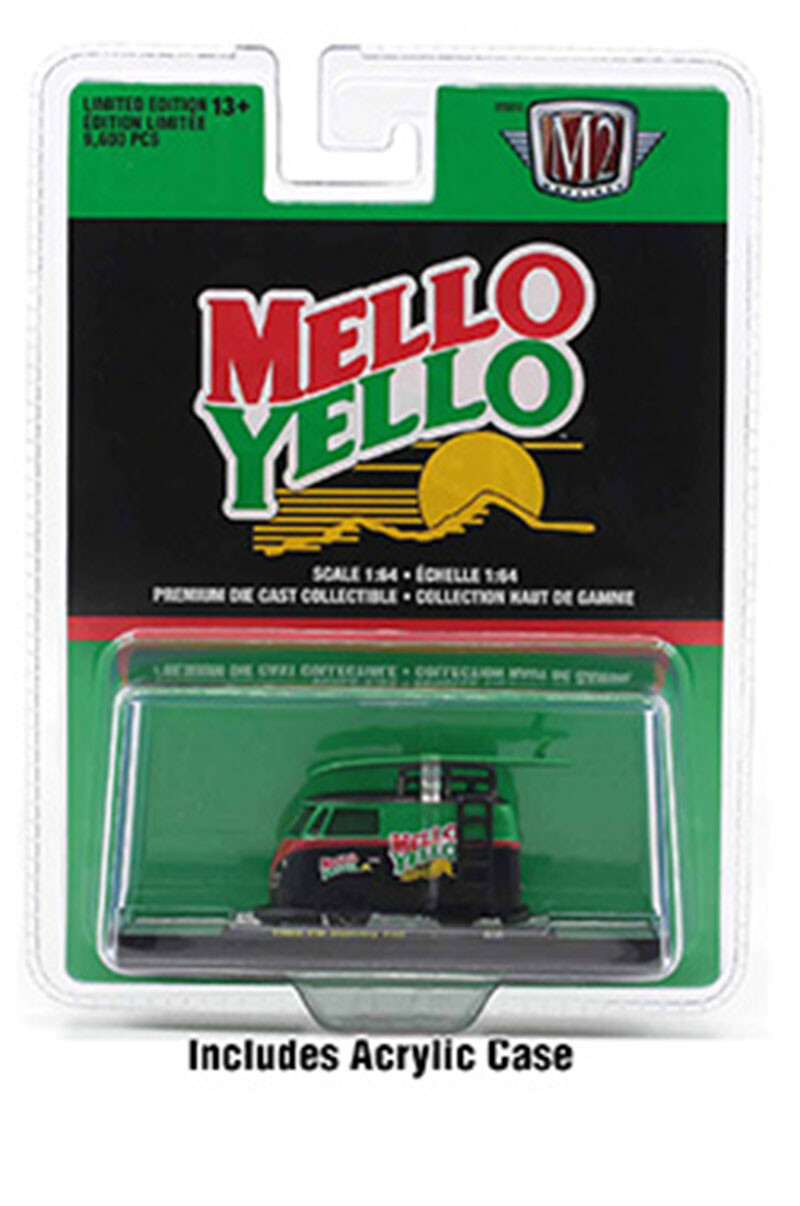 M2 MachinesMellow Yellow A14-22-07 1:64 1960 Volkswagen Delivery Van with Board