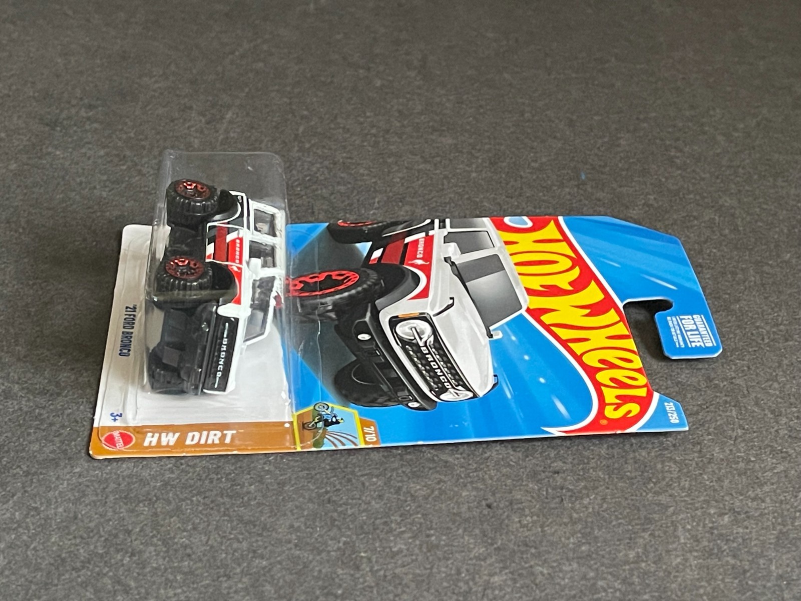 2026 Hot Wheels ~ 2021 Ford Bronco ~ #213 HW Dirt L Case White
