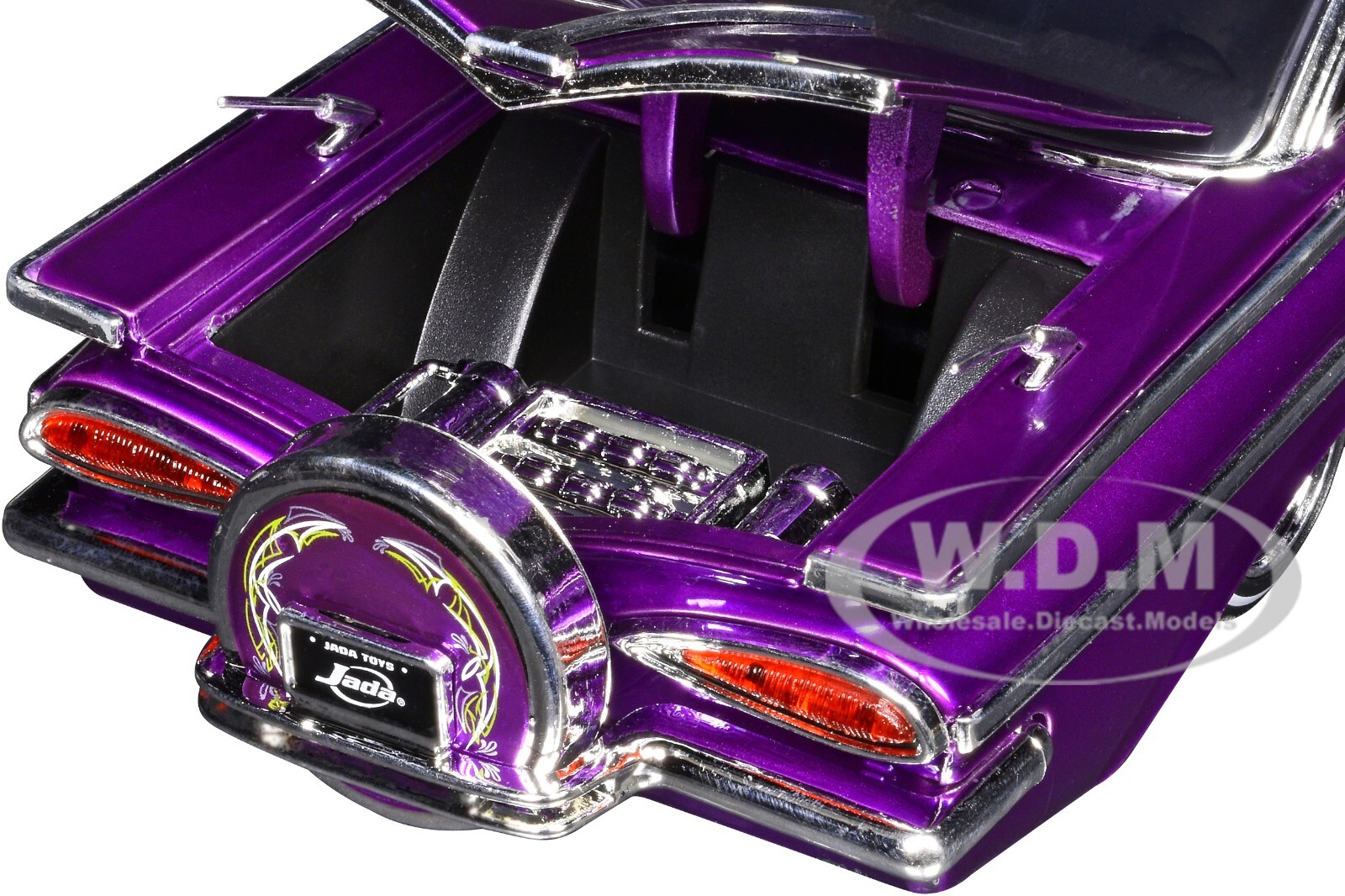 1959 CHEVROLET IMPALA LOWRIDER CANDY PURPLE 1/24 DIECAST MODEL BY JADA 35591