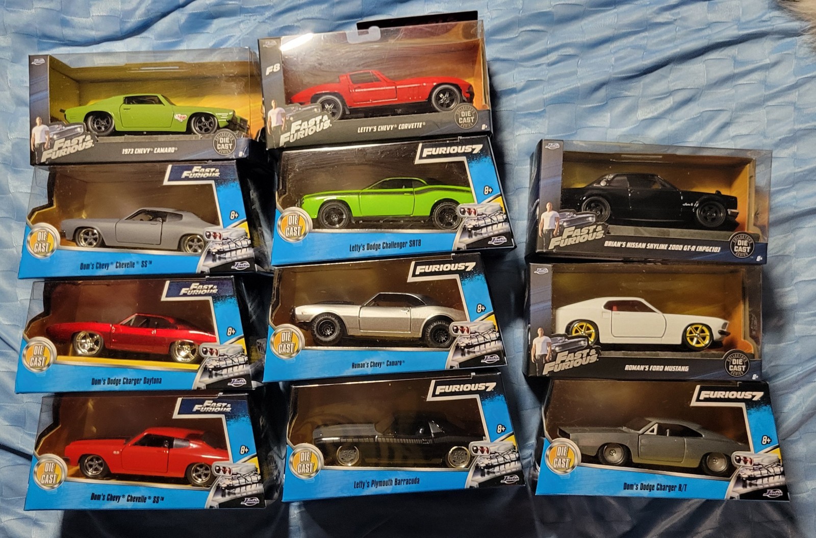 Lot of 11** Jada 1:32 Fast & Furious diecast Cars – Subaru, Nissan, Toyota