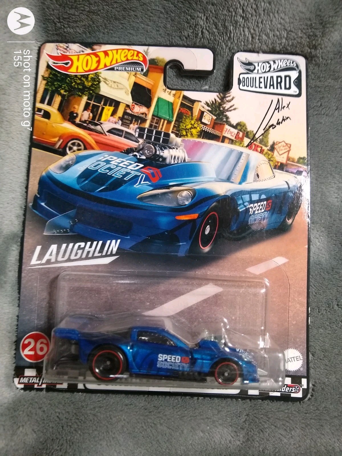 Hot Wheels Boulevard Corvette Z06 Drag Racer Alex Laughlin Premium 1:64