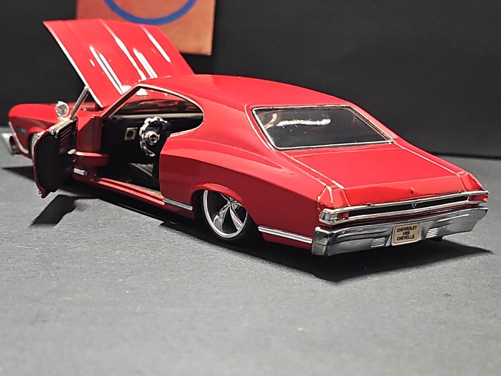 Vntg 2002 Sunnyside 1968 Chevrolet Chevelle SS 396 Red 1:24 Diecast Car NO BOX