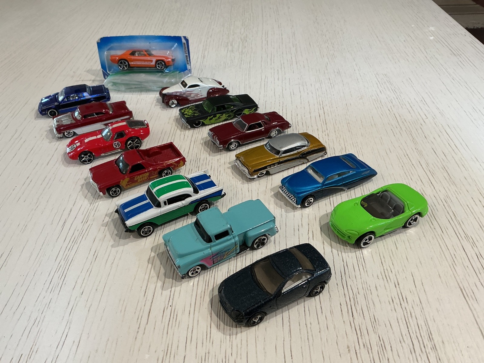 Collection of 14 Die Cast Cars from Various Years, Makes & Models/ Pre Owned