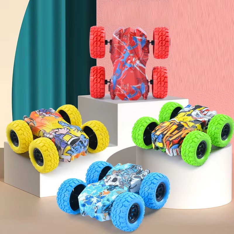Children’S Toy Car Fun Double-Sided Car Inertial Safety Anti-Collision Anti-Fall
